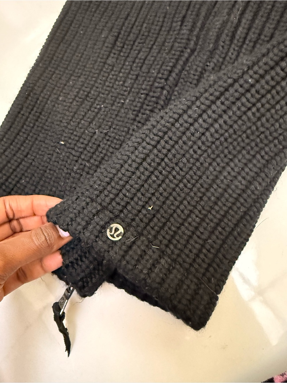 Lululemon Wool Be Cozy Snood Merino Wool Neck Warmer Black - Picture 3 of 3